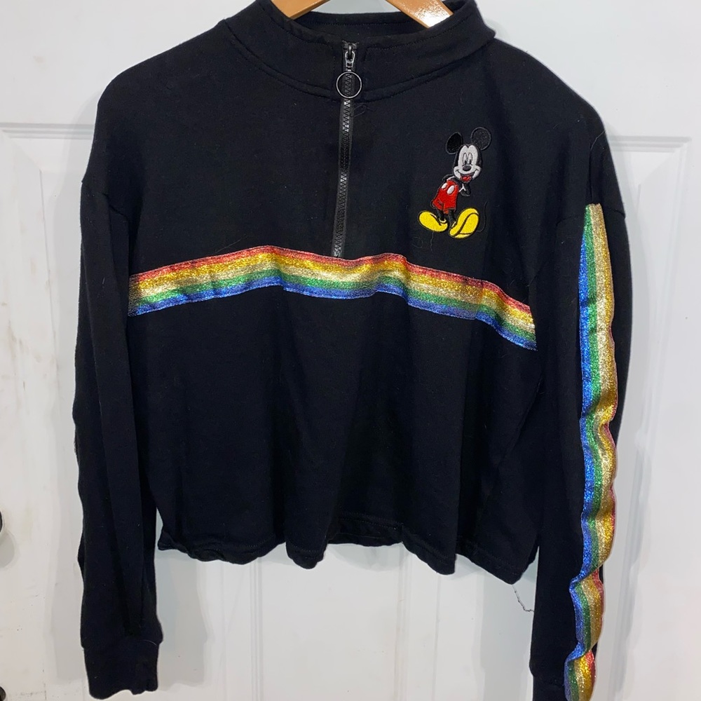 Black & Rainbow Mickey Mouse Jacket